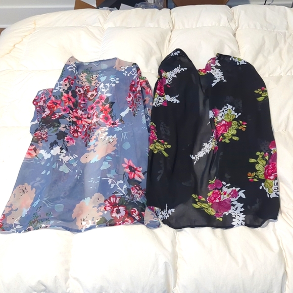 Lot Of 2 Floral Women's Kimonos - Picture 2 of 2